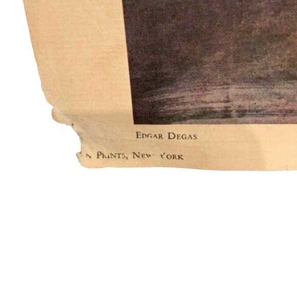 Vintage Edgar Degas Taking The Bow 11" by 14" Poster Louvre Paris Art Print - Picture 5 of 5